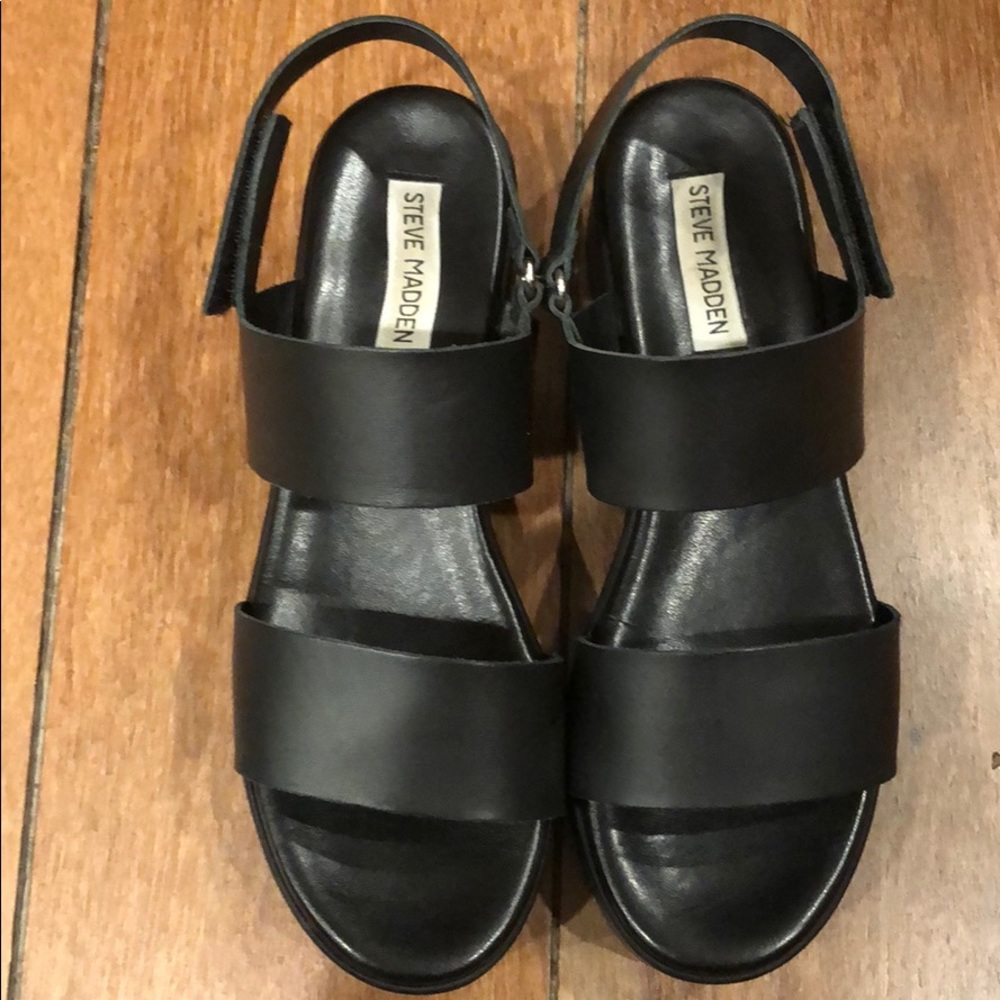 Steve Madden Platform Sandals with Velcro Strap